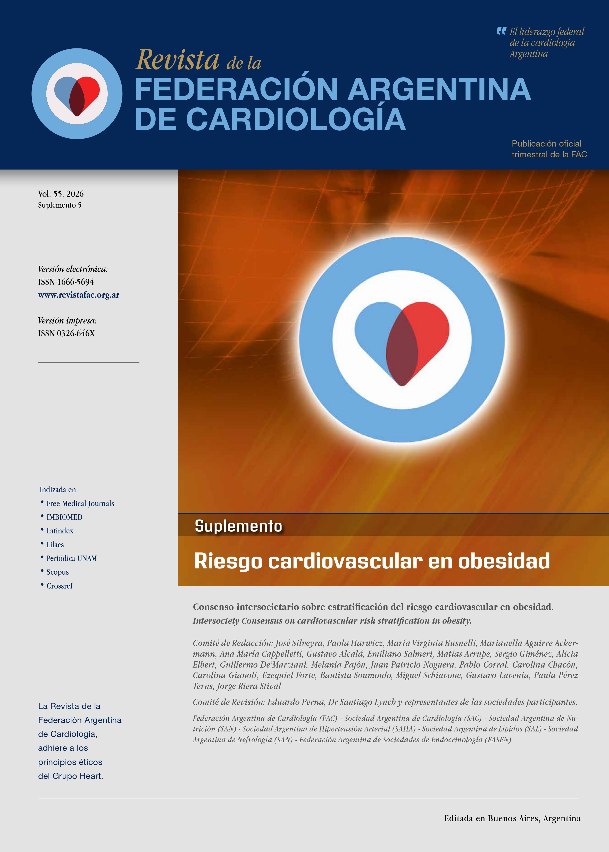 					Ver Vol. 55 (2026): Suplemento: Riesgo cardiovascular en obesidad
				